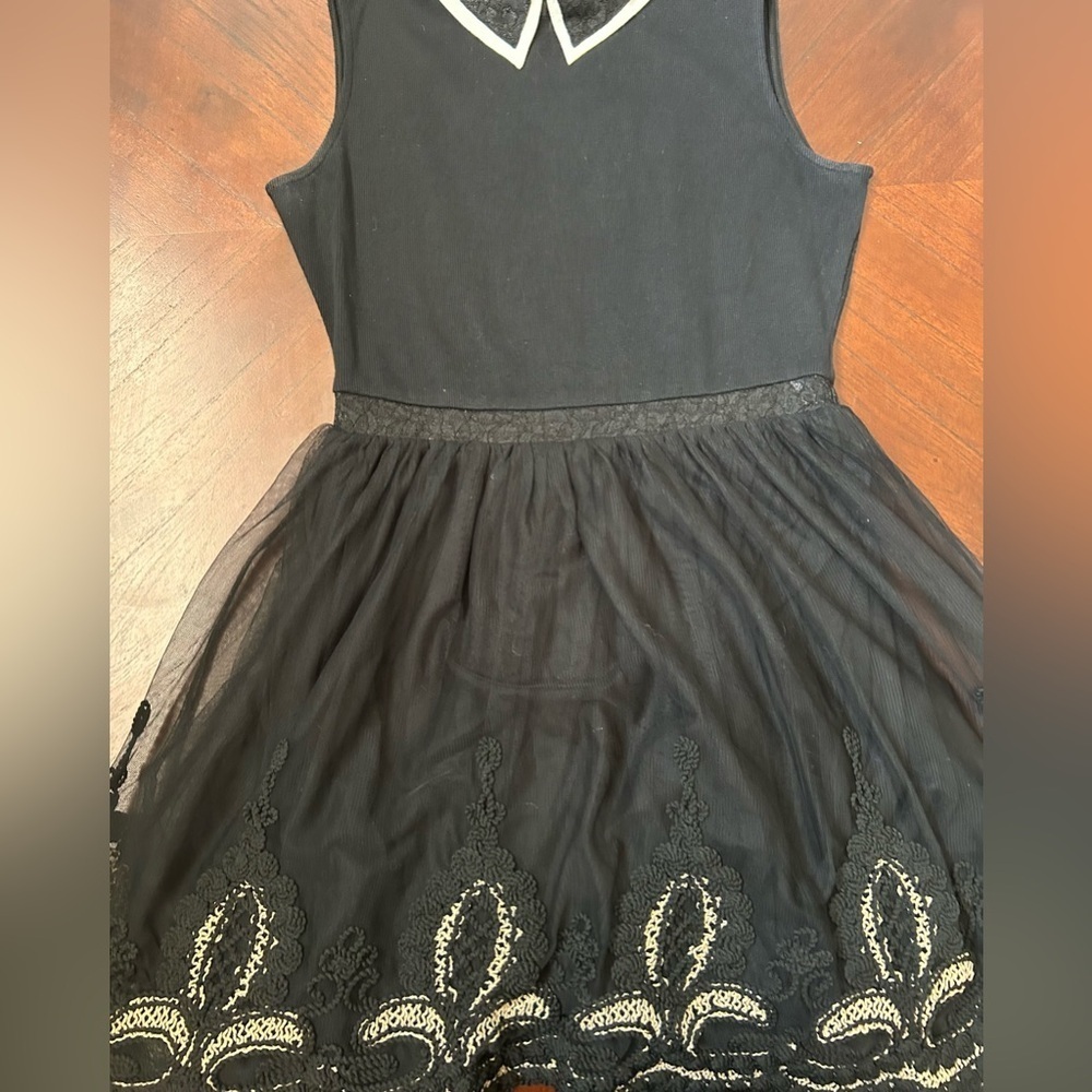 Esley Black and White women  Formal Dress size M vintage - Picture 3 of 10